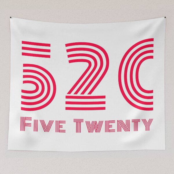 Item preview, Retro 520 Five Twenty I Love You Chinese Love Code Typography designed and sold by NO BEAVER NO PUNK.