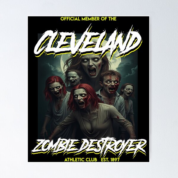 Item preview, Official Member Of The Cleveland Zombie Destroyer Athletic Club designed and sold by yle-rShencxv.