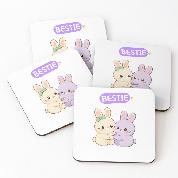 Item preview, Cute Bunny Bestie – Adorable Rabbit Best Friends designed and sold by lunadesignsmoon.