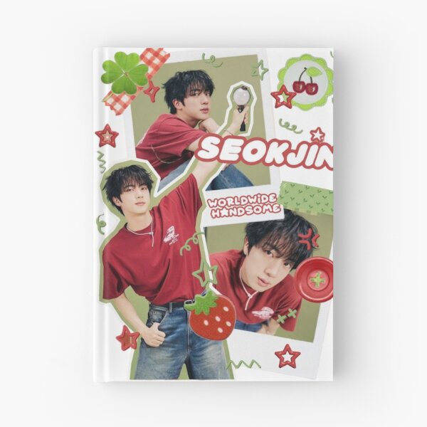 Item preview, BTS Jin Seokjin Worldwide Handsome Aesthetic Cute Polaroid Collage designed and sold by Mooncreates7.