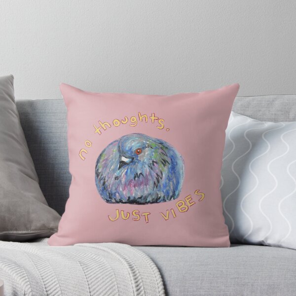 Item preview, No thoughts, just vibes. Hand-drawn pastel Pigeon Loaf designed and sold by SophieStockArt.