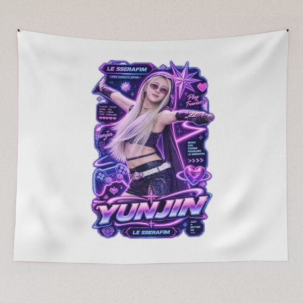 Item preview, LE SSERAFIM Yunjin Made My Night Neon Arcade Visual designed and sold by Valereekmerch.