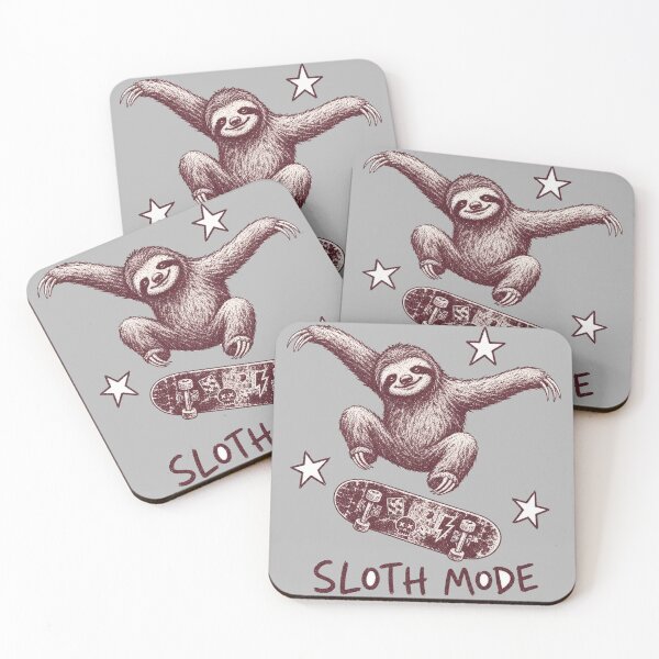 Item preview, Sloth Mode Skateboard Funny Grunge Graphic Soft Grunge designed and sold by Yellowriversss.