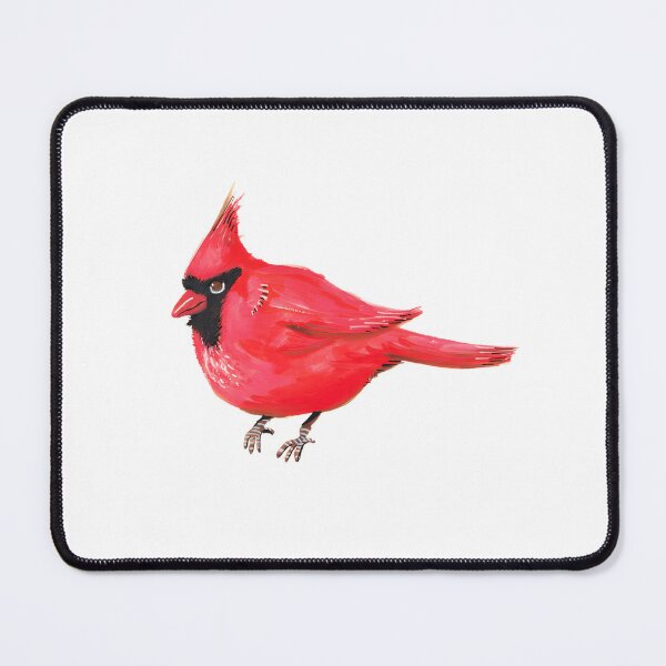 Item preview, Beautiful Red Cardinal Bird Illustration on Nature Background designed and sold by lively. stickers.