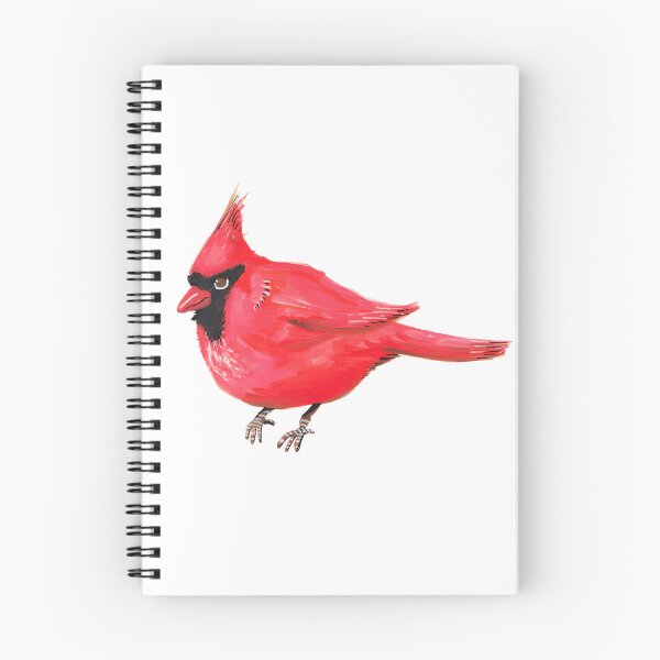 Item preview, Beautiful Red Cardinal Bird Illustration on Nature Background designed and sold by lively. stickers.