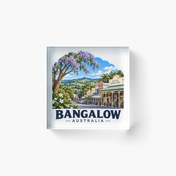 Aperçu de l'œuvre Bangalow, Nouvelle-Galles du Sud, Australie créée et vendue par PamLeeDesign.