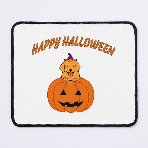 Item preview, Cute Halloween Pumpkin Dog Illustration for Spooky Fall Season designed and sold by crispysalmonn.