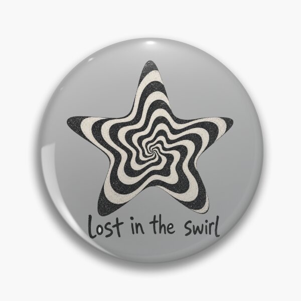 Item preview, Lost In The Swirl Hypnotic Star Graphic Punk Grunge designed and sold by Yellowriversss.