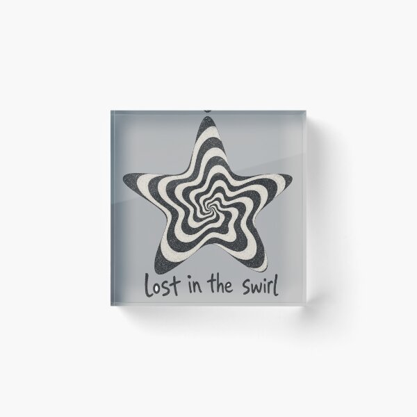 Item preview, Lost In The Swirl Hypnotic Star Graphic Punk Grunge designed and sold by Yellowriversss.