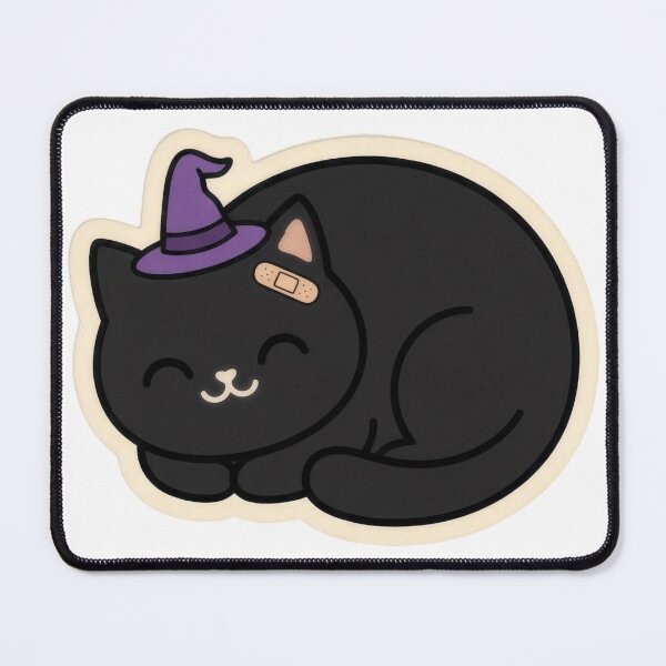 Item preview, Cursed And Well Rested Cute Black Cat designed and sold by Keizoku Studio.