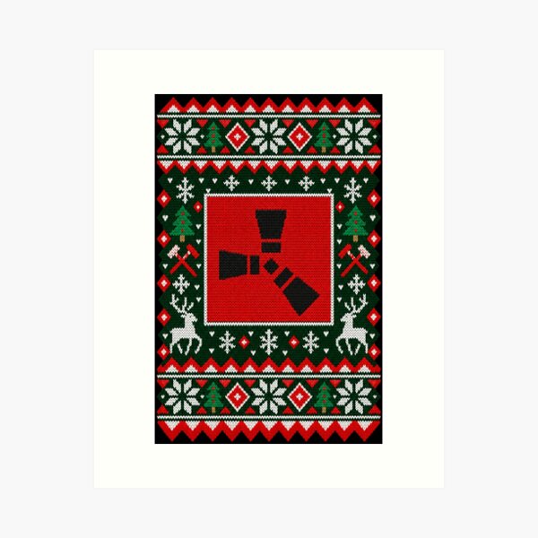Item preview, Rust Ugly Christmas Sweater designed and sold by Gabriela Mihai.