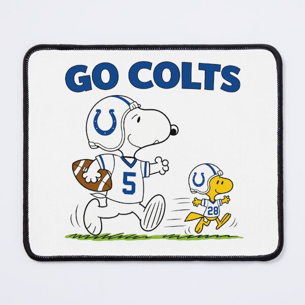 Item preview, Snoopy & Woodstock Indianapolis Colts Football Retro F337 designed and sold by GLUVY-THEME.