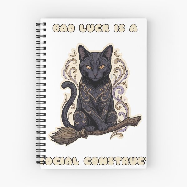 Item preview, Bad Luck Social Construct Black Cat designed and sold by Keizoku Studio.