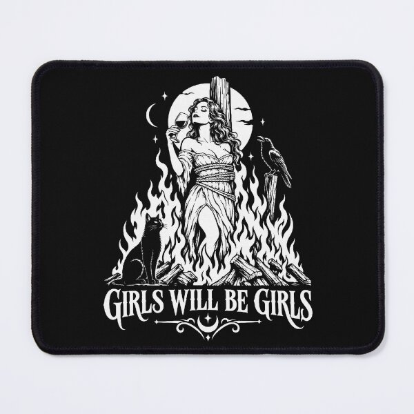 Item preview, Girls Will Be Girls Witch Halloween Feminist Dark Gothic designed and sold by khdmalakarak.