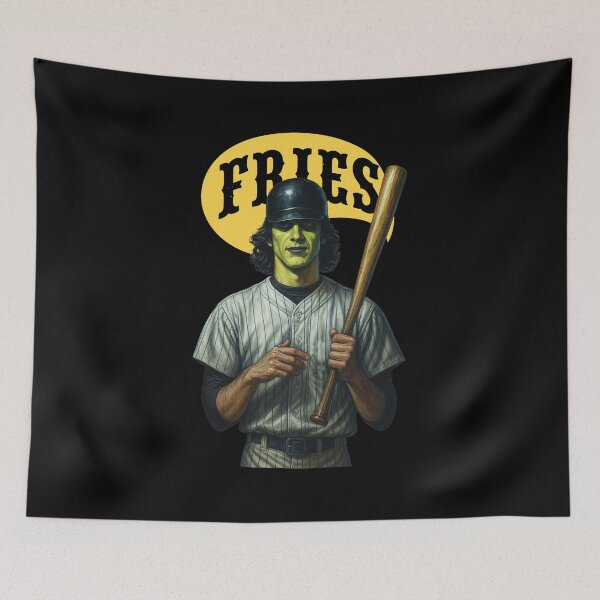 Item preview, Retro Fries Baseball Player Bat Art designed and sold by Gaston  Swaniawski.