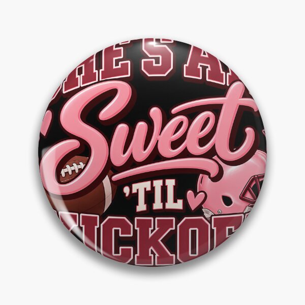 Item preview, Shes All Sweet Til Kickoff  Funny Girly Football designed and sold by GeorgiWalter.
