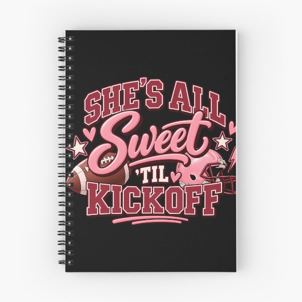 Item preview, Shes All Sweet Til Kickoff  Funny Girly Football designed and sold by GeorgiWalter.