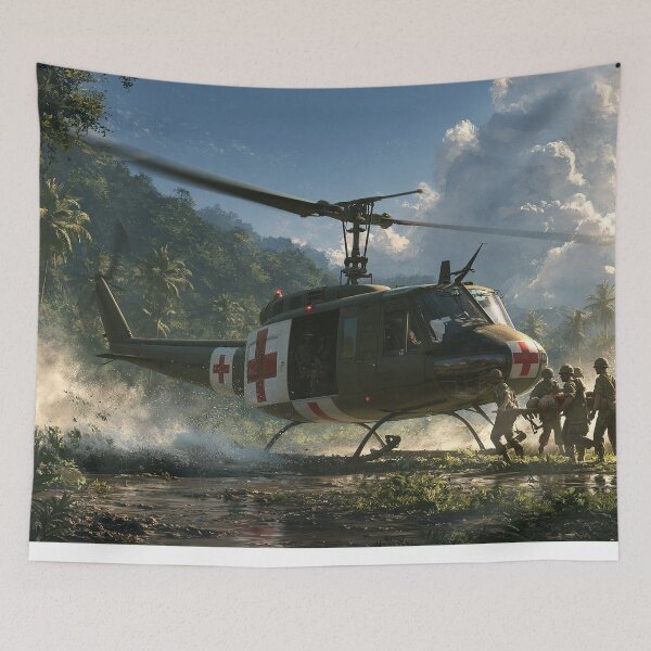 Item preview, Huey Medevac In Vietnam designed and sold by Skyframe Aviation.