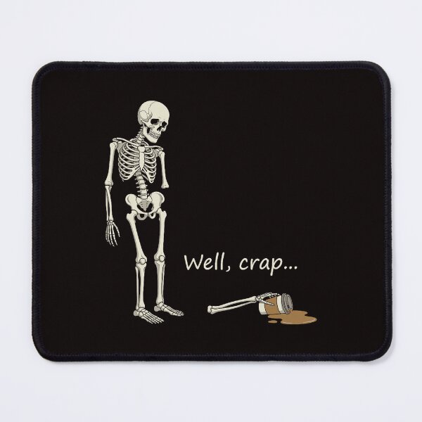 Item preview, Well Crap Skeleton Spilled Coffee Humor Halloween designed and sold by torildorxop.
