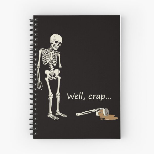 Item preview, Well Crap Skeleton Spilled Coffee Humor Halloween designed and sold by torildorxop.