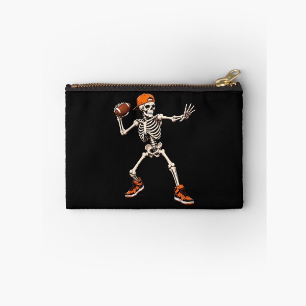 Item preview, Funny Skeleton Playing Football Halloween Sports Fan designed and sold by khdmalakarak.