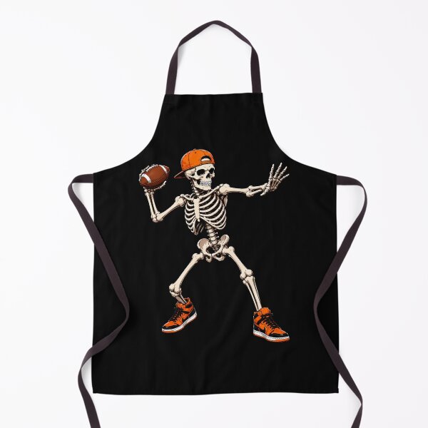Item preview, Funny Skeleton Playing Football Halloween Sports Fan designed and sold by khdmalakarak.