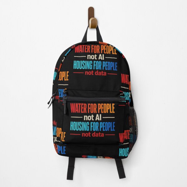 Item preview, Water For People Not AI Housing For People Activist Typography Design designed and sold by lionSutuShop.