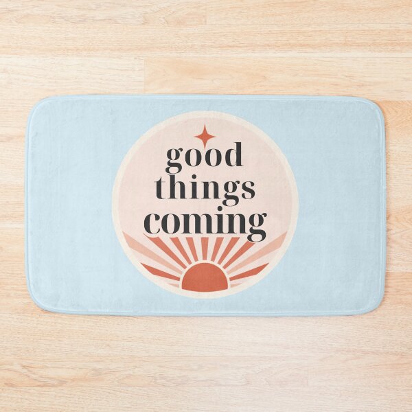 Item preview, Good Things Coming Positive Manifestation Quote designed and sold by CosmicQuietStudio.