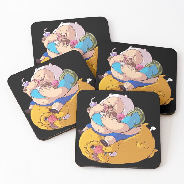 Item preview, Finn and Jake Overeating Funny Art designed and sold by Gaston  Swaniawski.