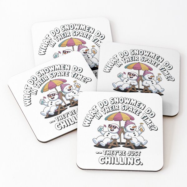 Item preview, What Do Snowmen Do In Their Spare Time They're Just Chilling Funny Pun designed and sold by ART BOND.