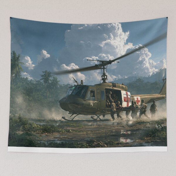 Item preview, Huey Dustoff In The Jungle designed and sold by Skyframe Aviation.