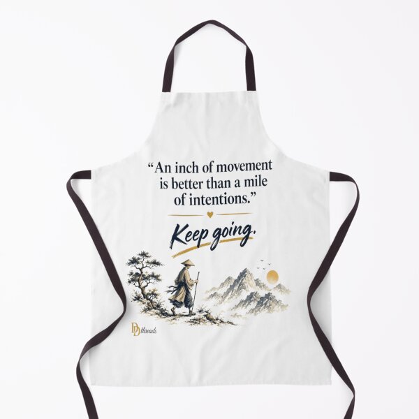 Item preview, An Inch of Movement – Keep Going Motivational Quote designed and sold by DesignerThreads.