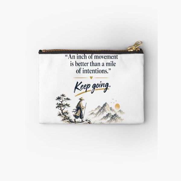 Item preview, An Inch of Movement – Keep Going Motivational Quote designed and sold by DesignerThreads.