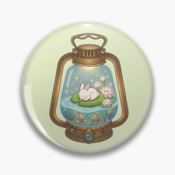 Item preview, Antique Glass Lantern Terrarium with Sleeping Bunny designed and sold by Akira Design Store.