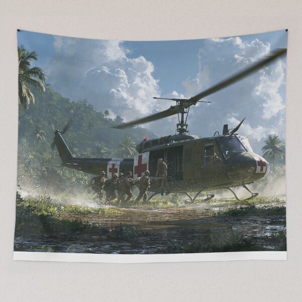 Item preview, Huey Jungle Evacuation designed and sold by Skyframe Aviation.