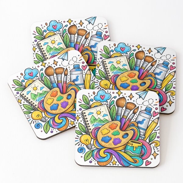 Item preview, Colorful Artist Doodle – Creative Art Supplies & Painting Lover designed and sold by GenZ Doodle.