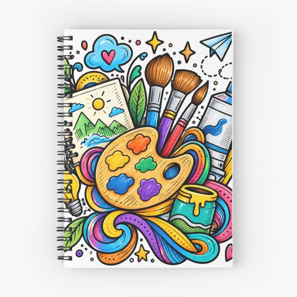 Item preview, Colorful Artist Doodle – Creative Art Supplies & Painting Lover designed and sold by GenZ Doodle.