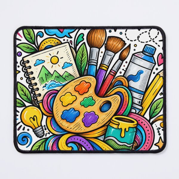 Item preview, Colorful Artist Doodle – Creative Art Supplies & Painting Lover designed and sold by GenZ Doodle.