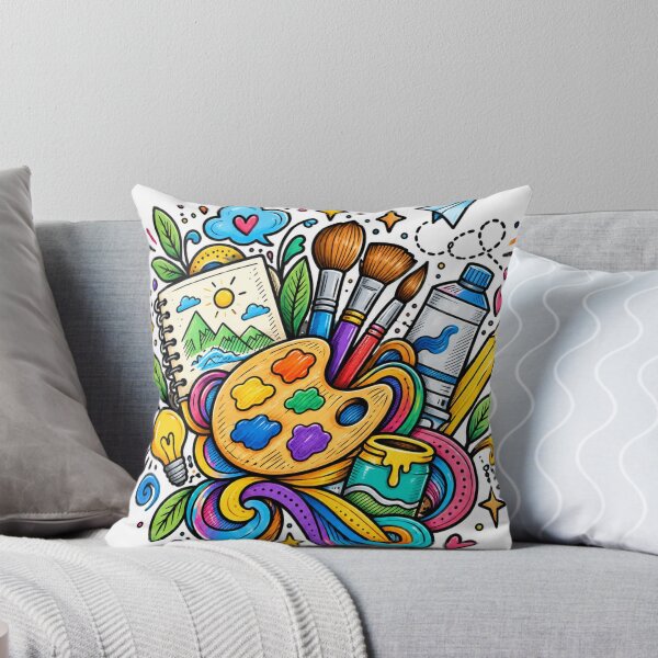 Item preview, Colorful Artist Doodle – Creative Art Supplies & Painting Lover designed and sold by GenZ Doodle.