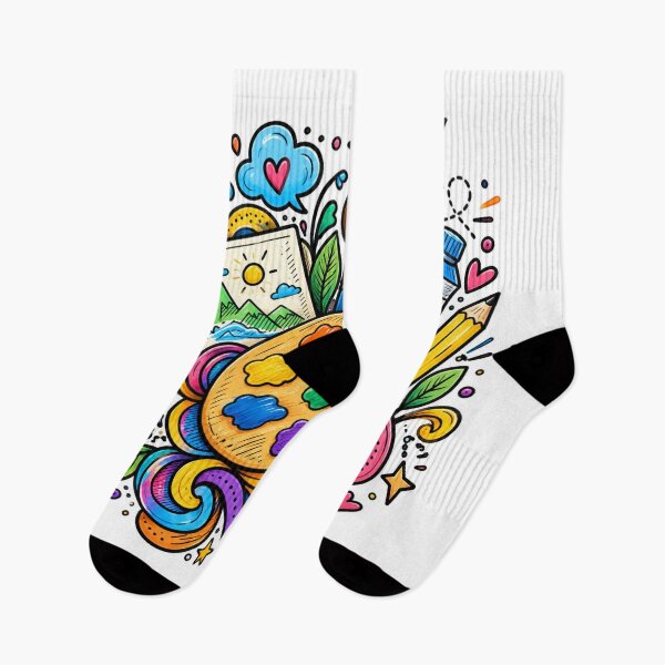 Item preview, Colorful Artist Doodle – Creative Art Supplies & Painting Lover designed and sold by GenZ Doodle.