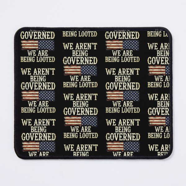 Item preview, We Are Not Being Governed Patriotic Distressed American Flag Design designed and sold by lionSutuShop.