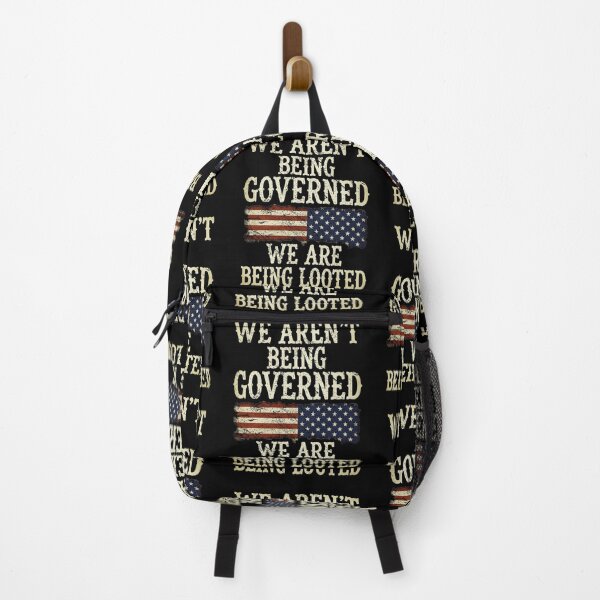 Item preview, We Are Not Being Governed Patriotic Distressed American Flag Design designed and sold by lionSutuShop.