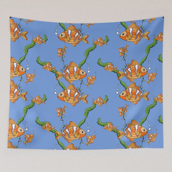 Item preview, Tangerine Reef Whimsical Orange Fish designed and sold by Shak Stickers.