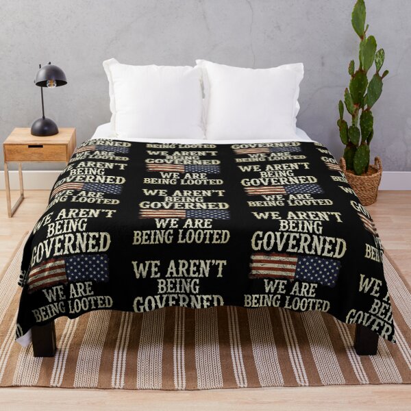 Item preview, We Are Not Being Governed Patriotic Distressed American Flag Design designed and sold by lionSutuShop.