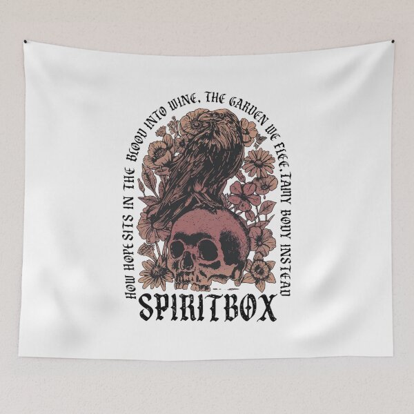 Item preview, Raven Skull Flowers Spiritbox Dark Gothic Arch Design designed and sold by Gaston  Swaniawski.