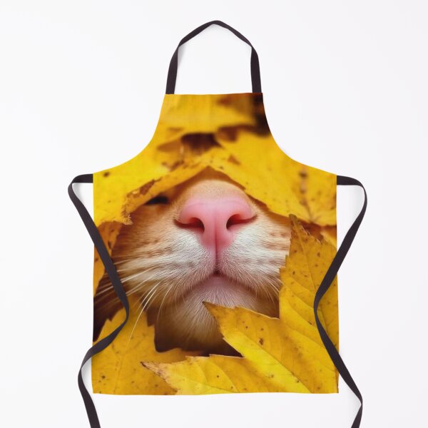 Item preview, Cute Kitten Nose In Fall Leaves designed and sold by iamdesigns14.