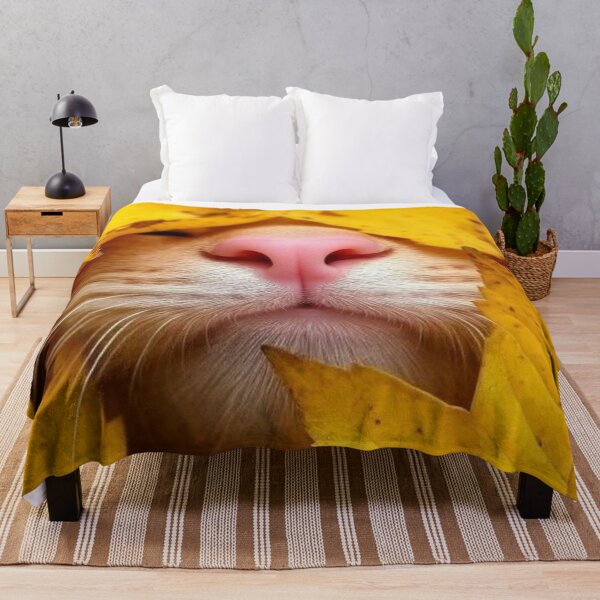 Item preview, Cute Kitten Nose In Fall Leaves designed and sold by iamdesigns14.