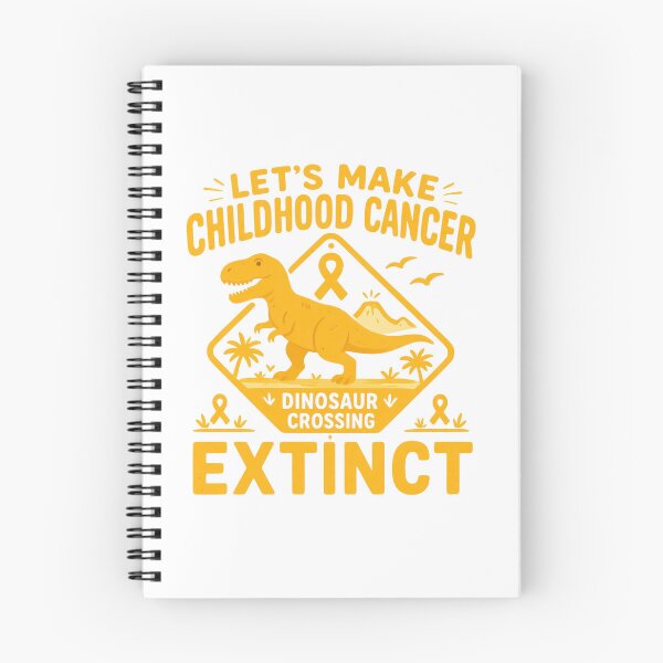 Item preview, Let’s Make Childhood Cancer Extinct – Dinosaur Cancer Awareness designed and sold by INKPOPTOURI.