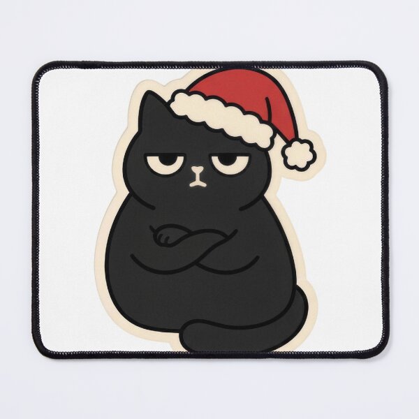 Item preview, Santa Hat Cat Not Festive, Judgmental designed and sold by Keizoku Studio.
