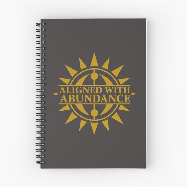 Item preview, Aligned With Abundance Manifestation Spiritual Quote designed and sold by CosmicQuietStudio.